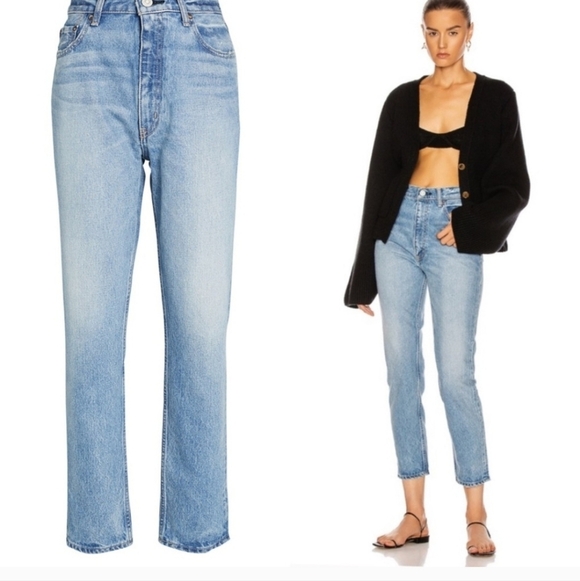 Moussy Denim - Moussy Vintage Glen Boy Skinny Jeans in Light Blue Size 27